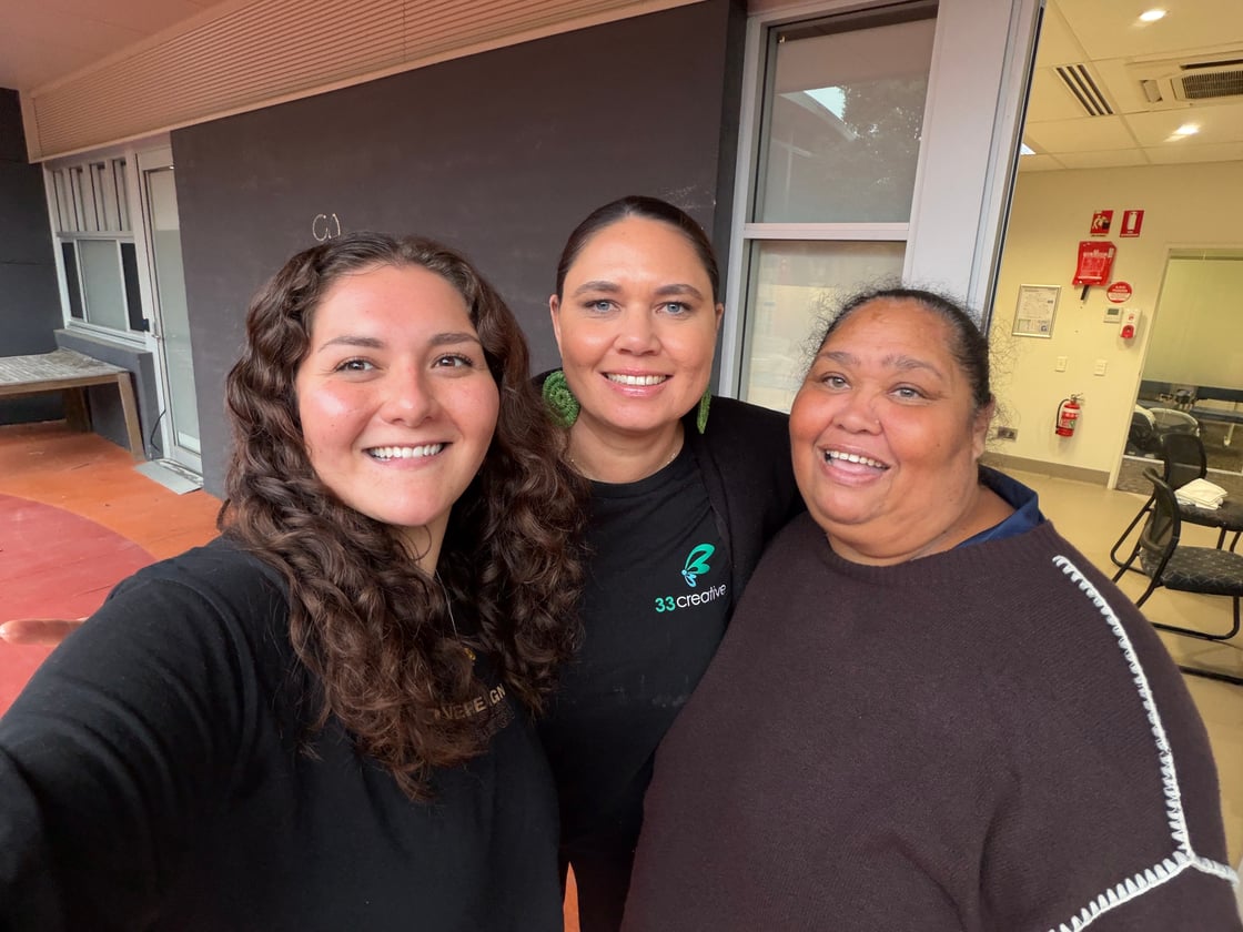 Maddy and Shira with Natasha from TACAMS